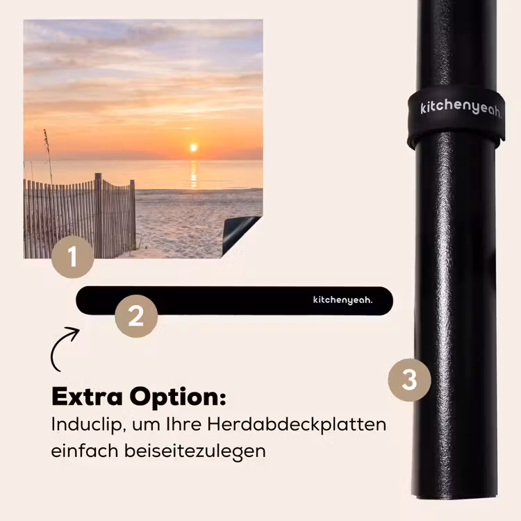 Herdabdeckplatte - Sonnenuntergang - Strand - Sand — 8