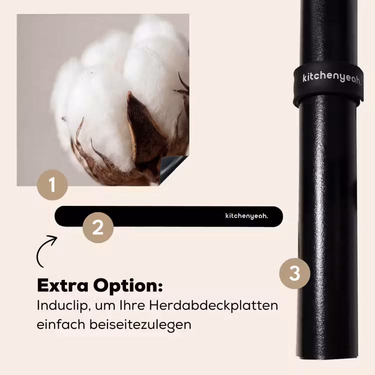 Herdabdeckplatte - Wattebausch - Minimalistisch - Weiß — 8