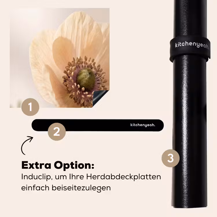 Herdabdeckplatte - Blume - Minimalistisch - Grün — 8