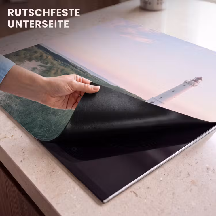 Herdabdeckplatte - Leuchtturm - Dünenlandschaft - Meer — 6