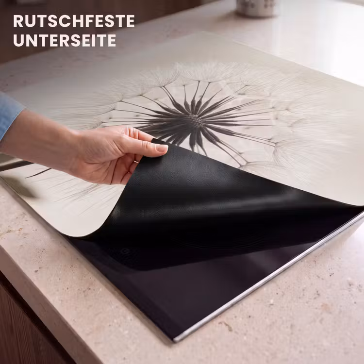 Herdabdeckplatte - Pusteblume - Minimalistisch - Weiß — 6