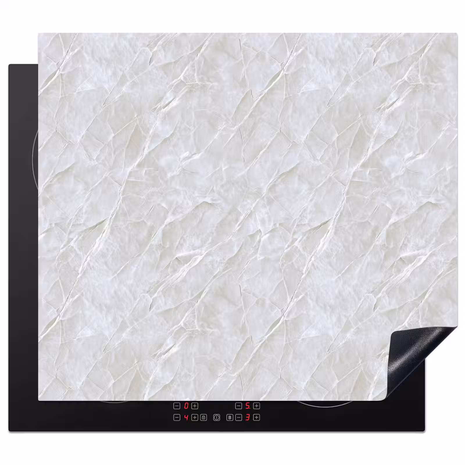 Herdabdeckplatte - Oberfläche - Textur - Grau — 1