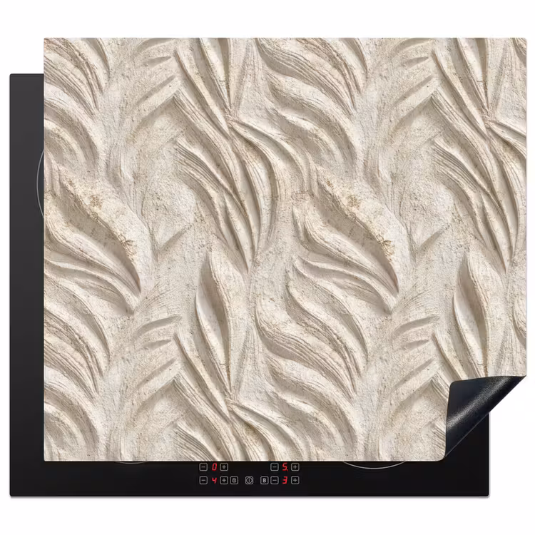 Herdabdeckplatte - Textur - Relief - Beige — 1