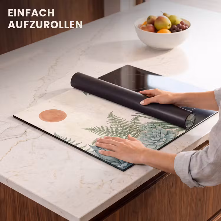 Herdabdeckplatte - Wüste - Pflanzen - Grün — 7