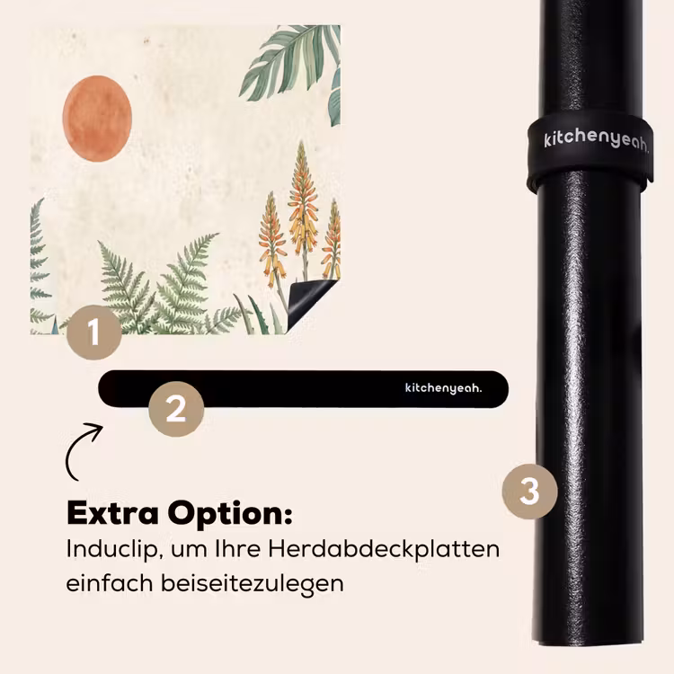 Herdabdeckplatte - Wüste - Pflanzen - Grün — 8
