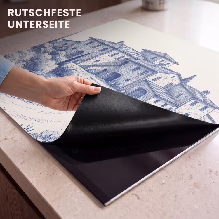 Herdabdeckplatte - Rustikal - Anwesen - Blau — 6