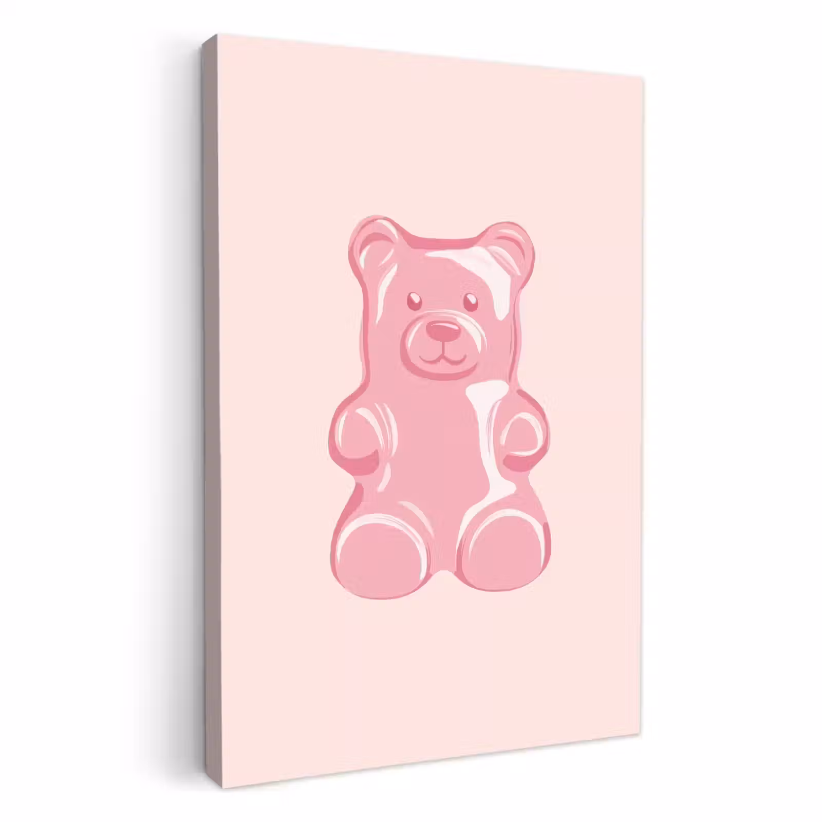 KitchenYeah - Küche - Leinwand - Bär - Rosa - Bonbon — 1