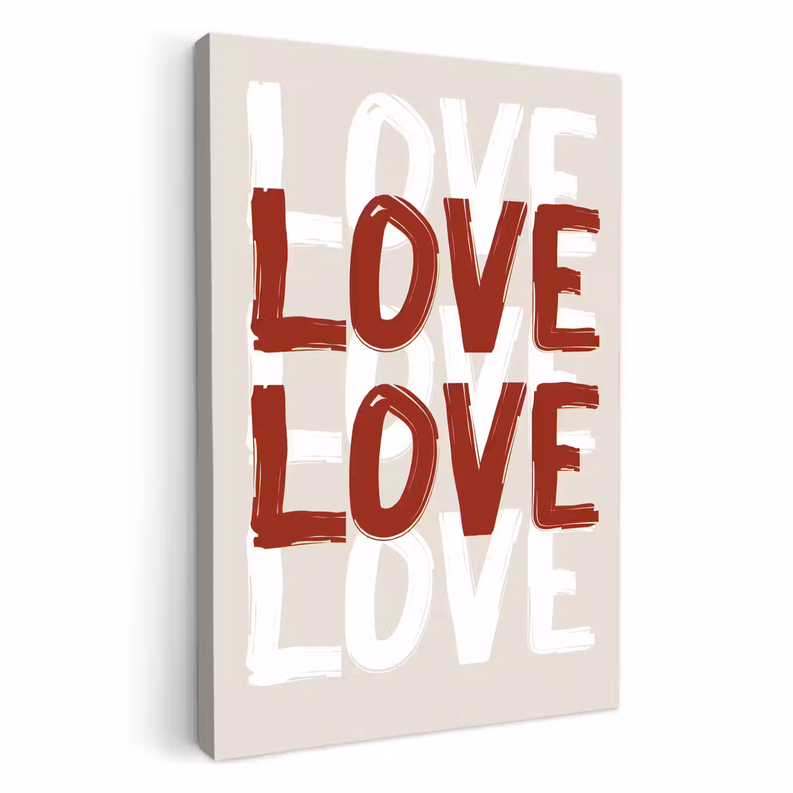 Leinwandbilder - Liebe - Rot - Text — 1