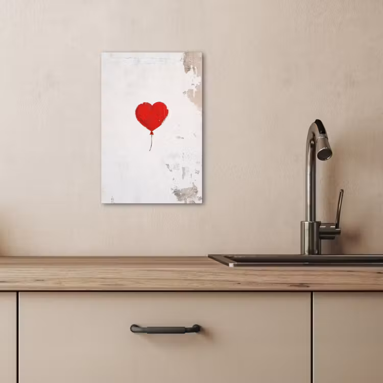 Leinwandbilder - Ballon - Rot - Herz — 4