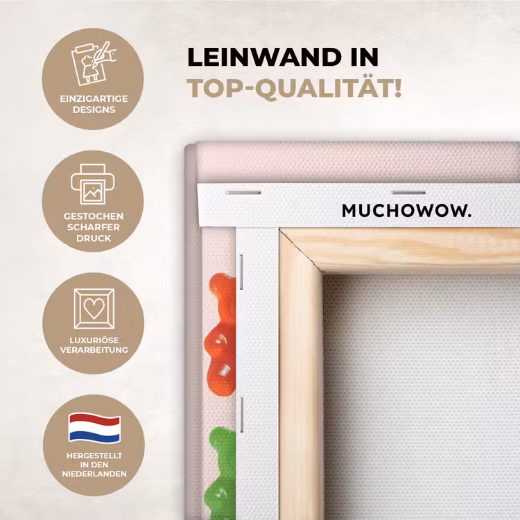 KitchenYeah - Küche - Leinwand - Bär - Bunt - Bonbon — 2