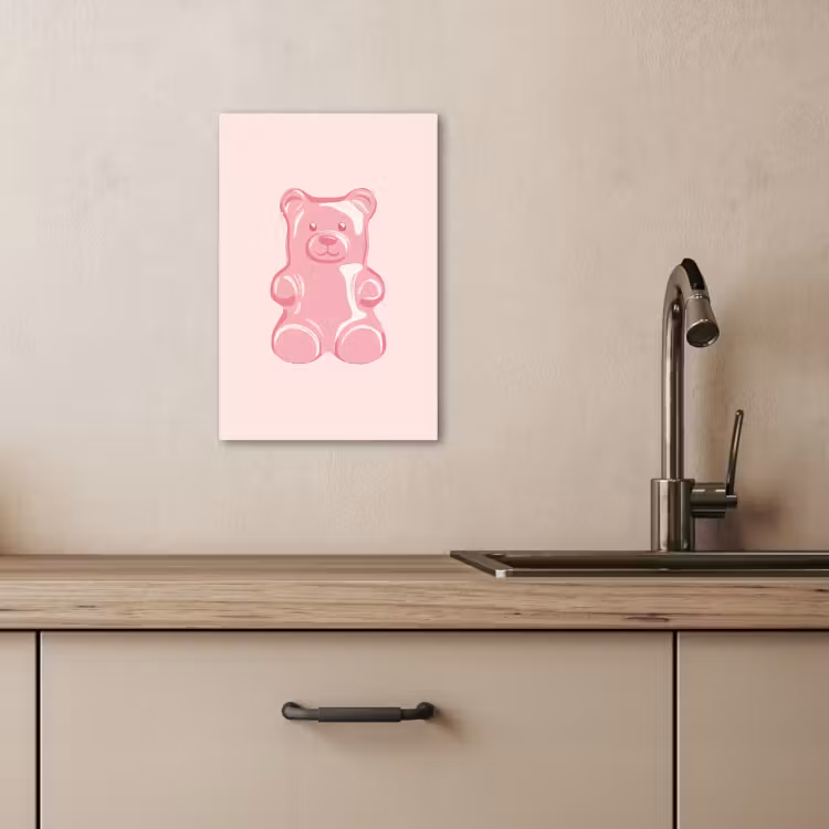 KitchenYeah - Küche - Leinwand - Bär - Rosa - Bonbon — 5
