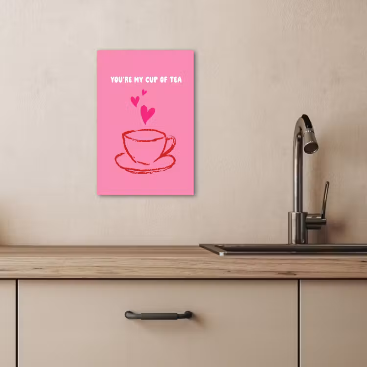 Leinwandbilder - Tee - Rosa - Valentinstag - Text — 5