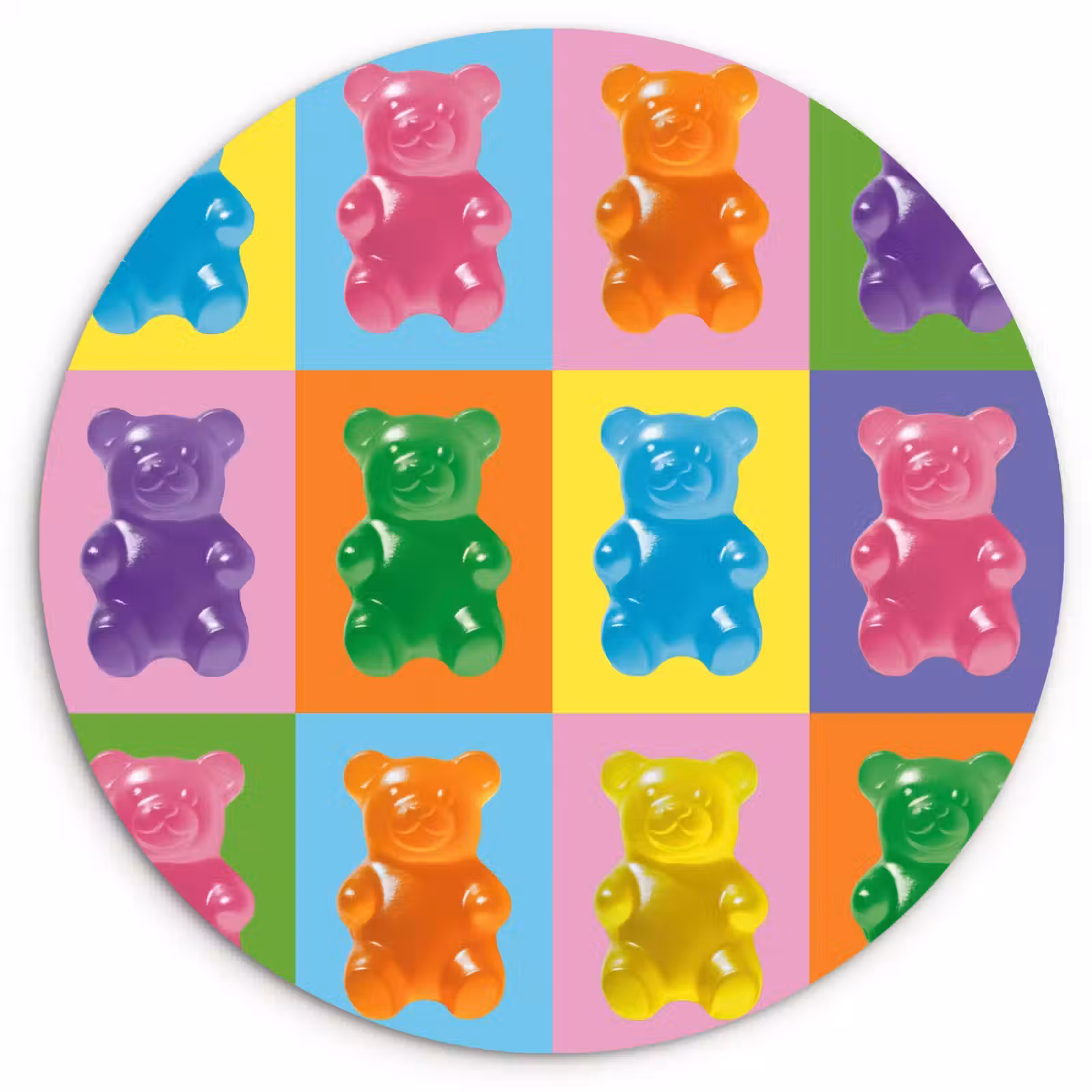 KitchenYeah - Küche - Forex Wandkreis - Kunst - Süßigkeiten - Bunt — 1