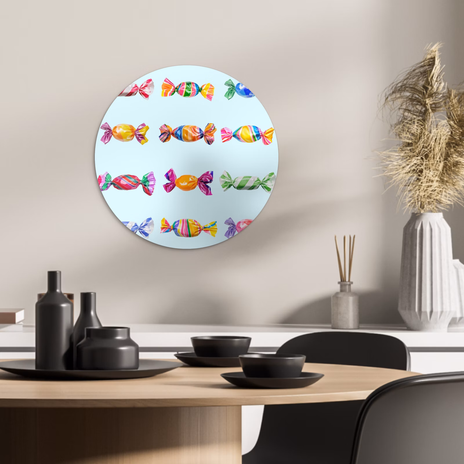 KitchenYeah - Küche - Forex Wandkreis - Süßigkeiten - Realistisch - Farbenfroh — 1