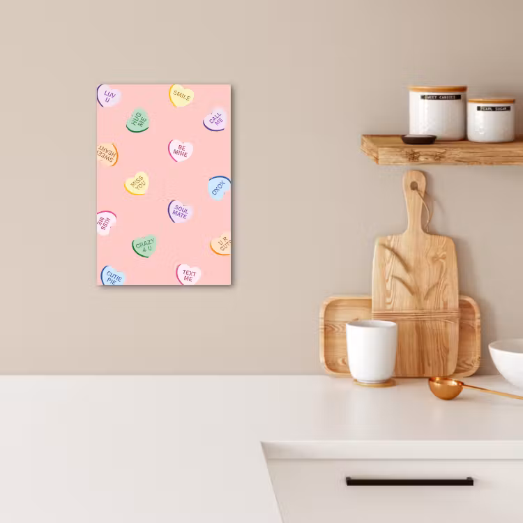 KitchenYeah - Küche - Leinwand - Herz - Bonbon - Pastell - Text — 3