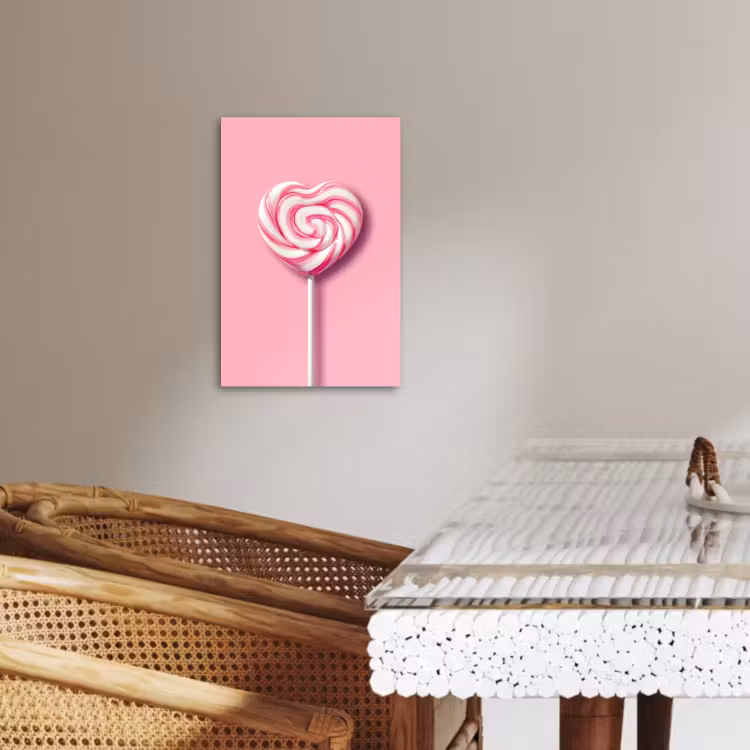 KitchenYeah - Küche - Leinwand - Süßigkeit - Lutscher - Herz - Rosa — 4