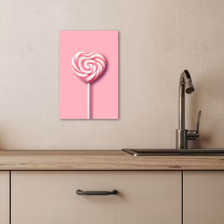 KitchenYeah - Küche - Leinwand - Süßigkeit - Lutscher - Herz - Rosa — 5