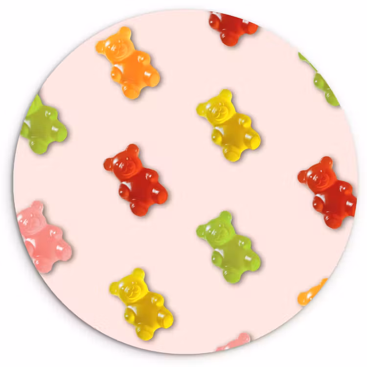 KitchenYeah - Küche - Forex Wandkreis - Farbe - Bonbon - Rosa — 1