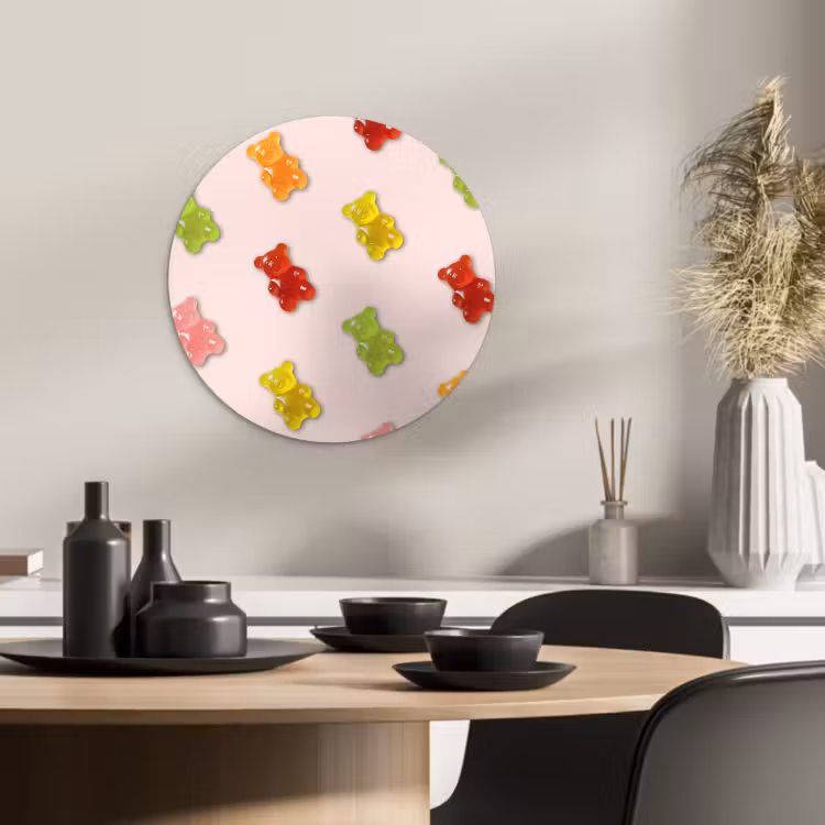 KitchenYeah - Küche - Forex Wandkreis - Farbe - Bonbon - Rosa — 3