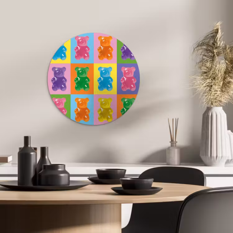 KitchenYeah - Küche - Forex Wandkreis - Kunst - Süßigkeiten - Bunt — 4