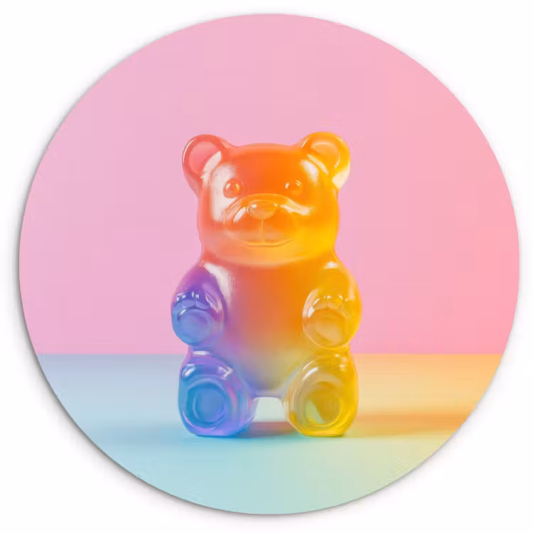 KitchenYeah - Küche - Forex Wandkreis - Pastell - Bonbon — 1