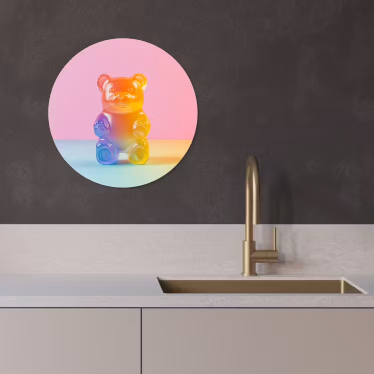 KitchenYeah - Küche - Forex Wandkreis - Pastell - Bonbon — 3