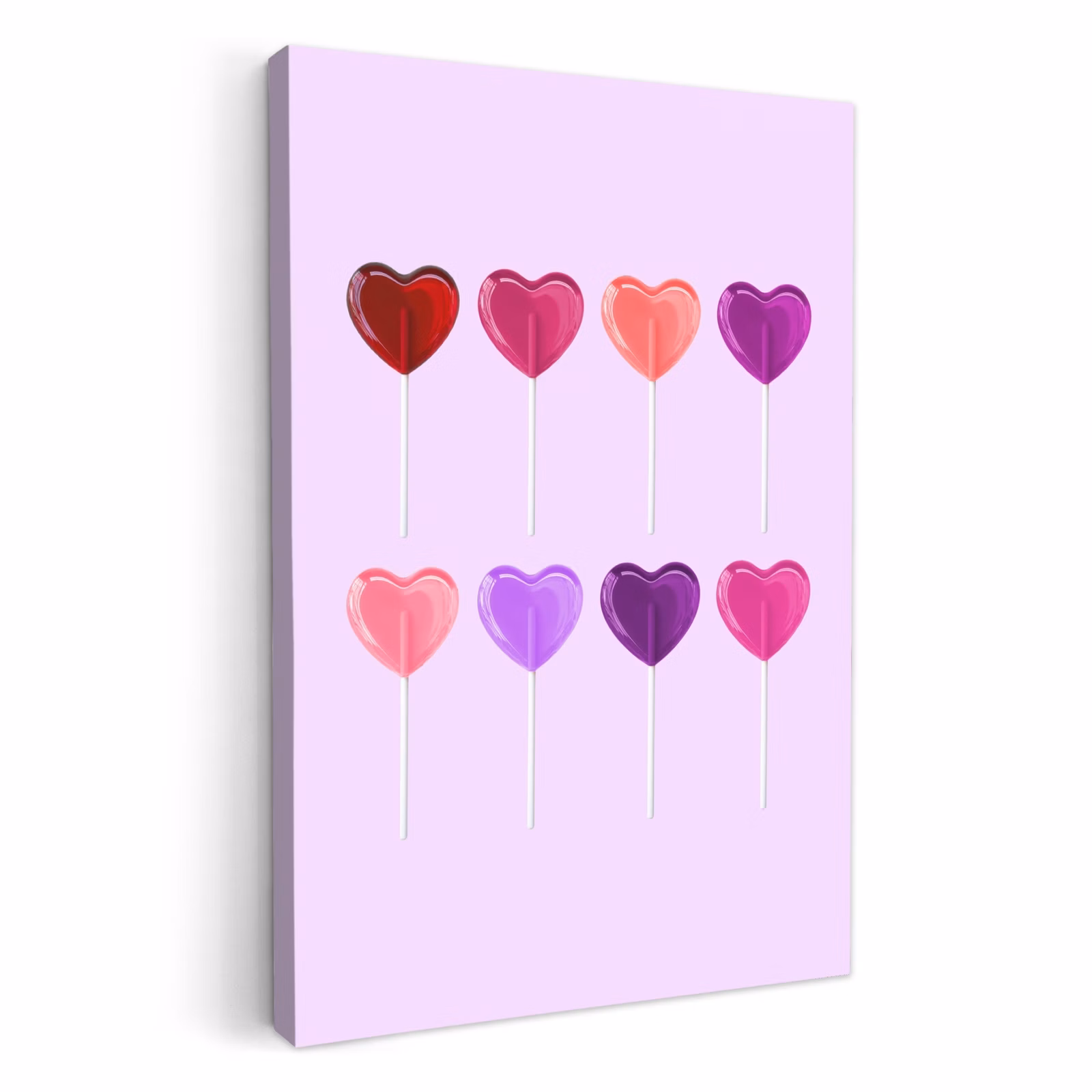 KitchenYeah - Küche - Leinwand - Lutscher - Herz - Rosa - Bonbon — 1