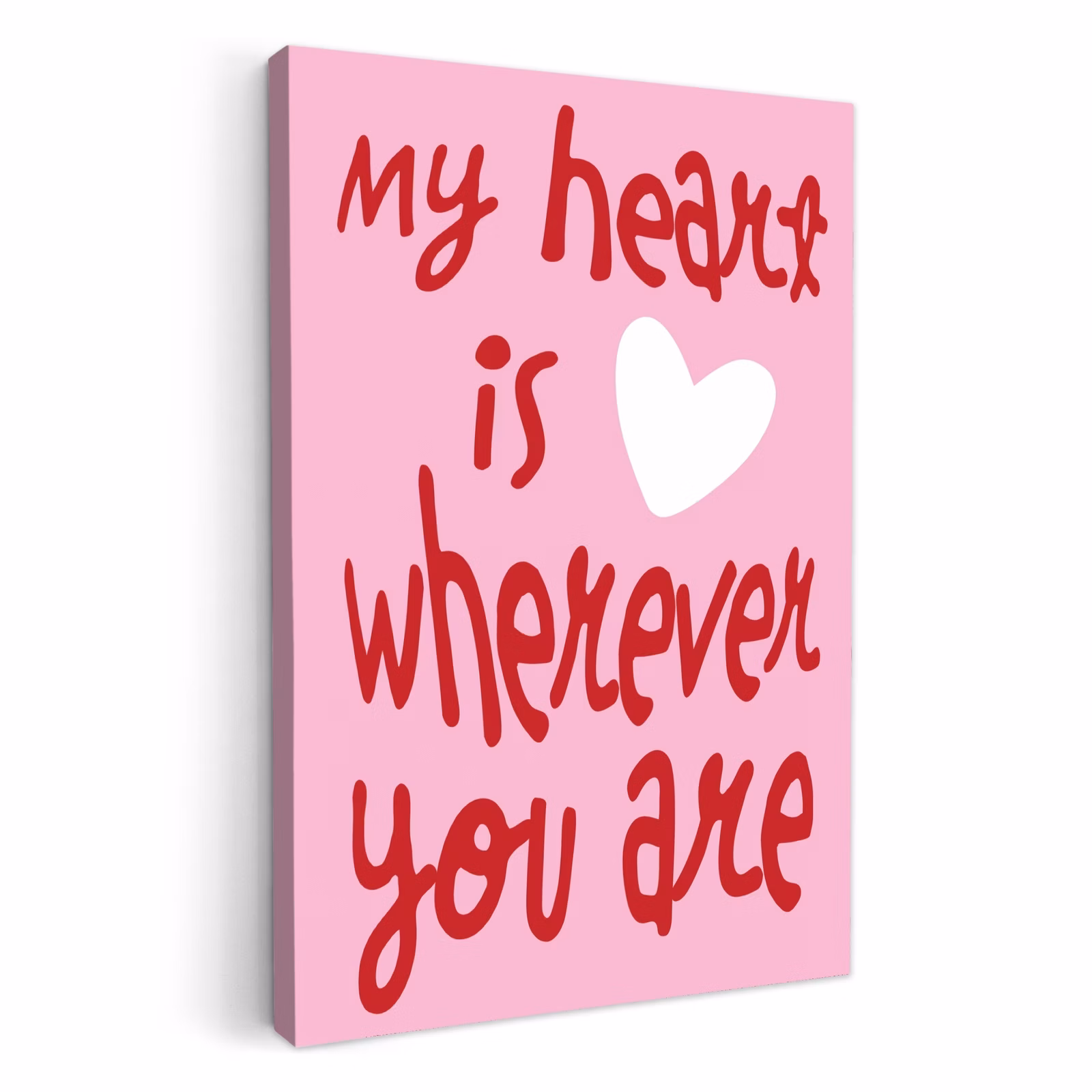 Leinwandbilder - Valentinstag - Herz - Liebe - Rosa — 1