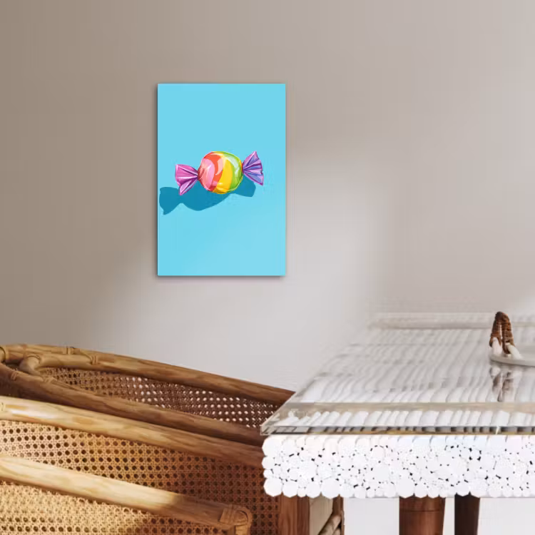KitchenYeah - Küche - Leinwand - Blau - Bonbon - Regenbogen — 3