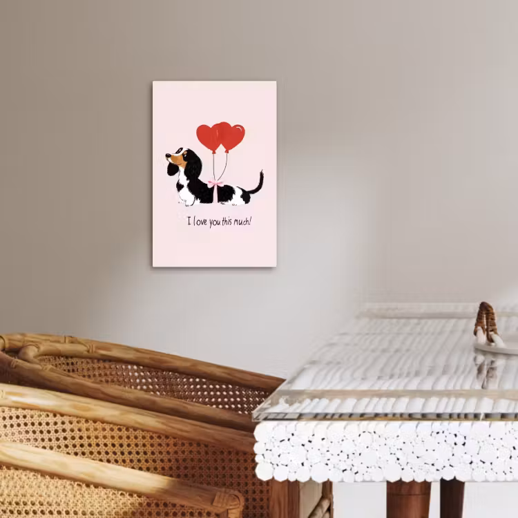 Leinwandbilder - Hund - Dackel - Valentinstag - Liebe — 3