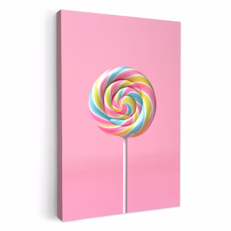 KitchenYeah - Küche - Leinwand - Lollipop - Rosa - Süßigkeit - Süß — 1