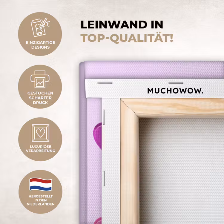 KitchenYeah - Küche - Leinwand - Lutscher - Herz - Rosa - Bonbon — 2