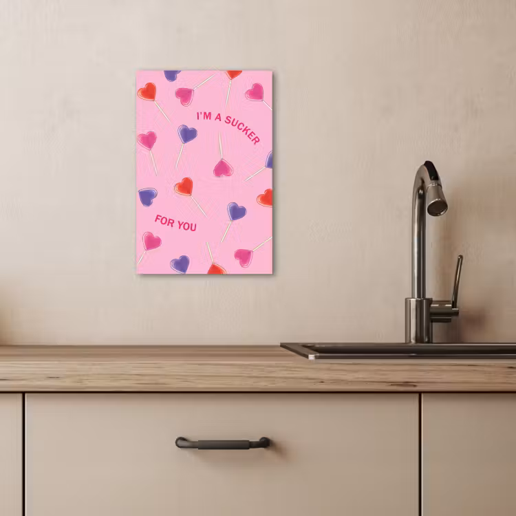 Leinwandbilder - Lutscher - Valentinstag - Illustration - Bonbon — 3