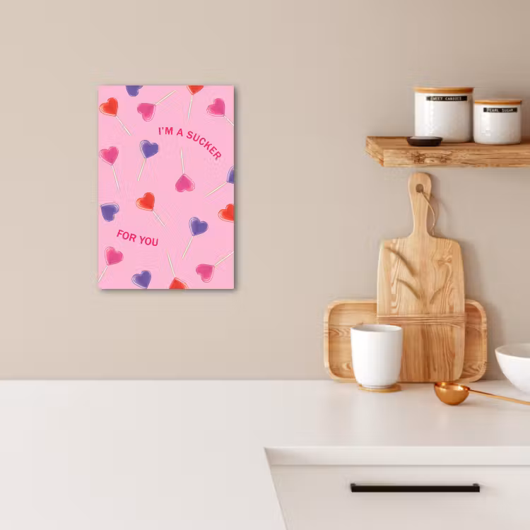 Leinwandbilder - Lutscher - Valentinstag - Illustration - Bonbon — 4