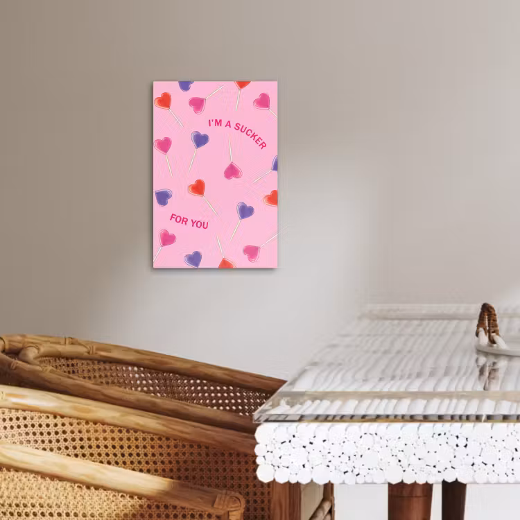 Leinwandbilder - Lutscher - Valentinstag - Illustration - Bonbon — 5