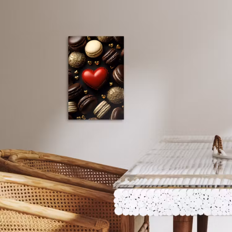 KitchenYeah - Küche - Leinwand - Makronen - Rot - Herz — 5