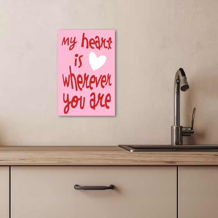 Leinwandbilder - Valentinstag - Herz - Liebe - Rosa — 5