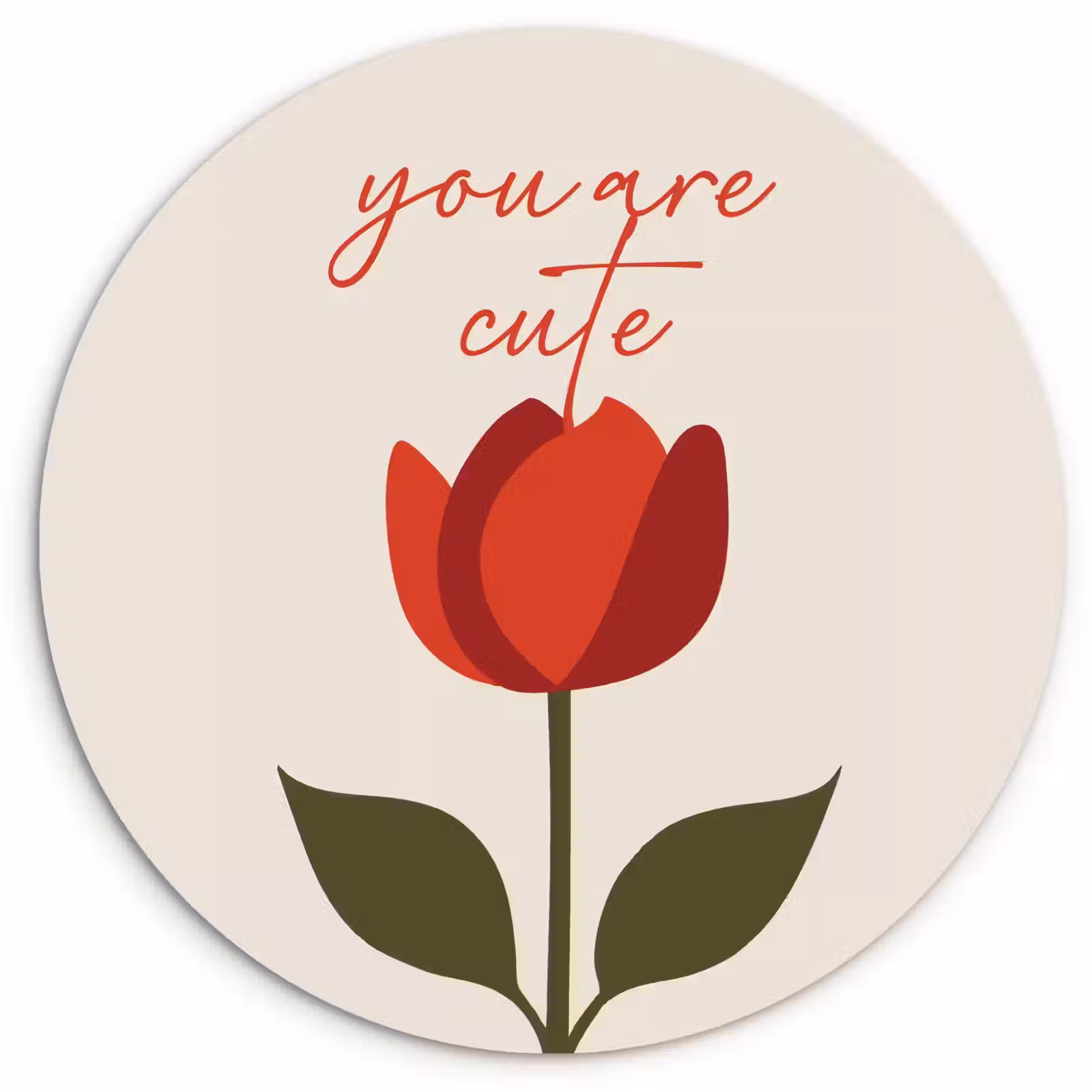 Runde Bilder - Rose - Rot - Blume - Valentinstag — 1