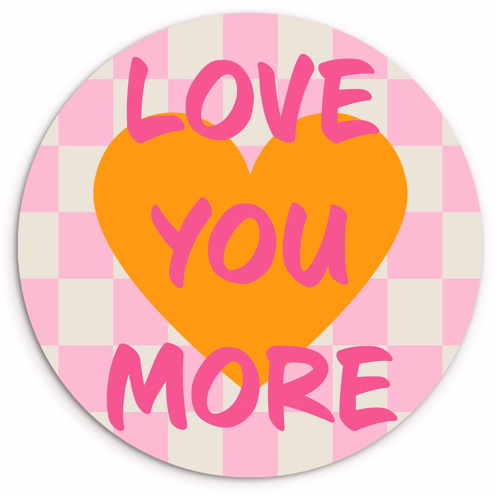 Runde Bilder - Valentinstag - Liebe - Rosa - Orange — 1
