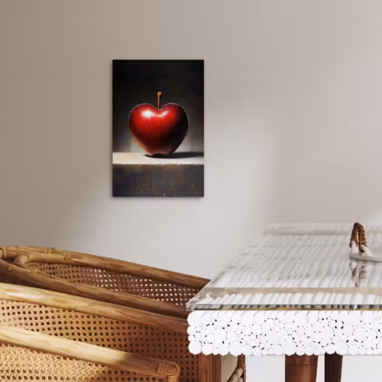 KitchenYeah - Küche - Leinwand - Apfel - Herz - Rot — 3