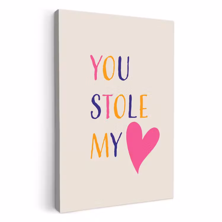 Leinwandbilder - Herz - Valentinstag - Text — 1