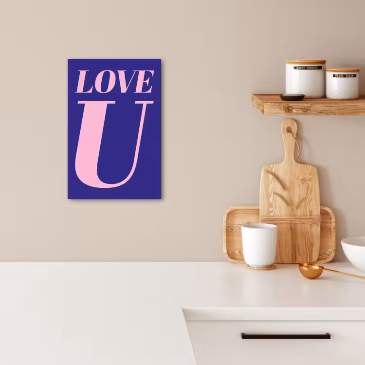 Leinwandbilder - Liebe - Blau - Valentinstag — 4