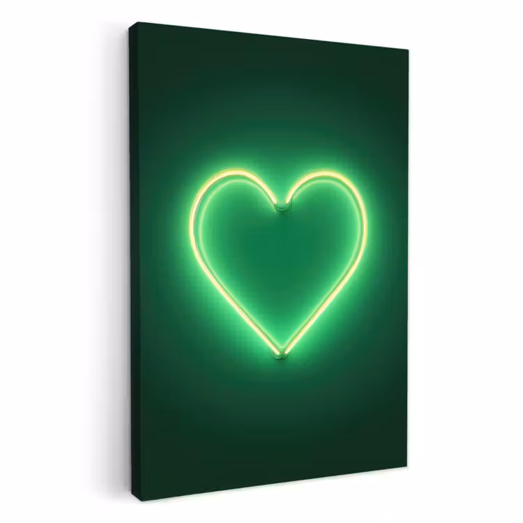 Leinwandbilder - Neon - Grün - Hell — 1
