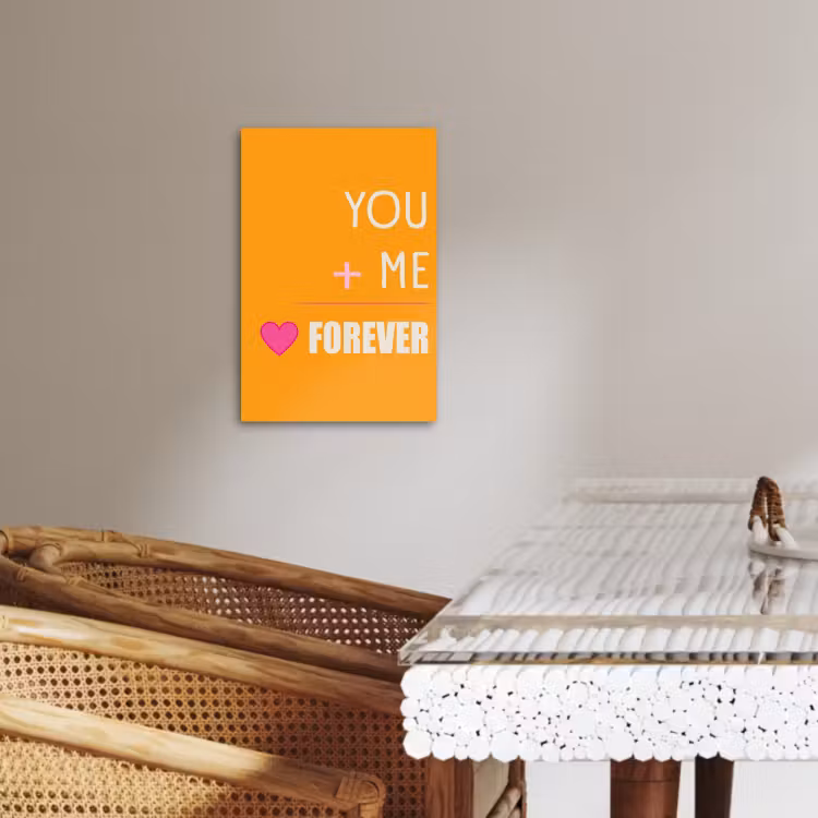 Leinwandbilder - Orange - Liebe - Valentinstag — 3