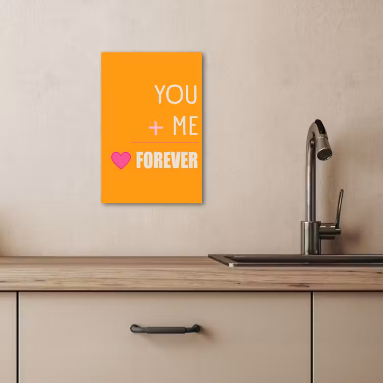 Leinwandbilder - Orange - Liebe - Valentinstag — 4