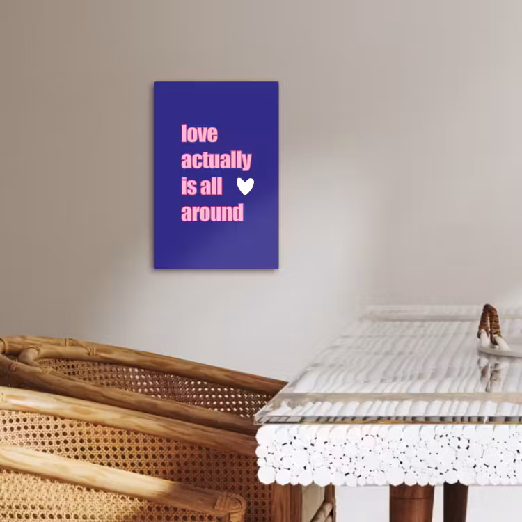 Leinwandbilder - Text - Valentinstag - Liebe - Blau — 4