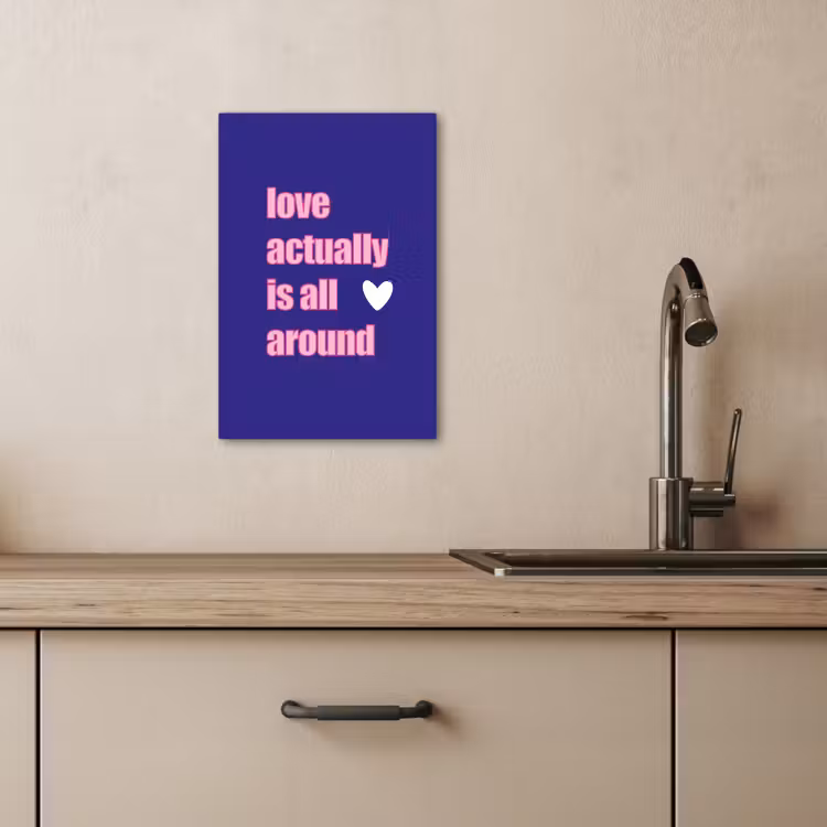 Leinwandbilder - Text - Valentinstag - Liebe - Blau — 5
