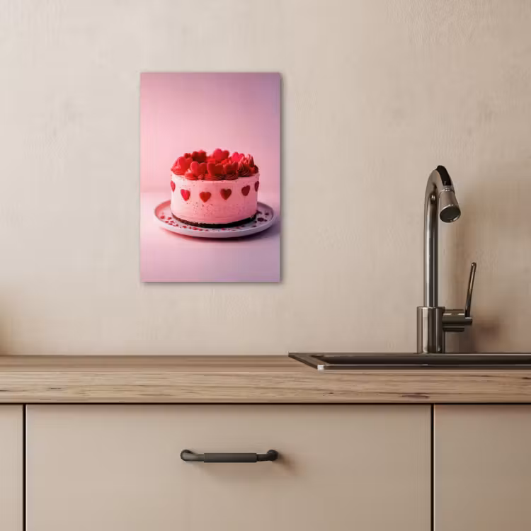 KitchenYeah - Küche - Leinwand - Torte - Herz - Rosa — 3