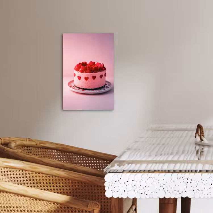 KitchenYeah - Küche - Leinwand - Torte - Herz - Rosa — 5