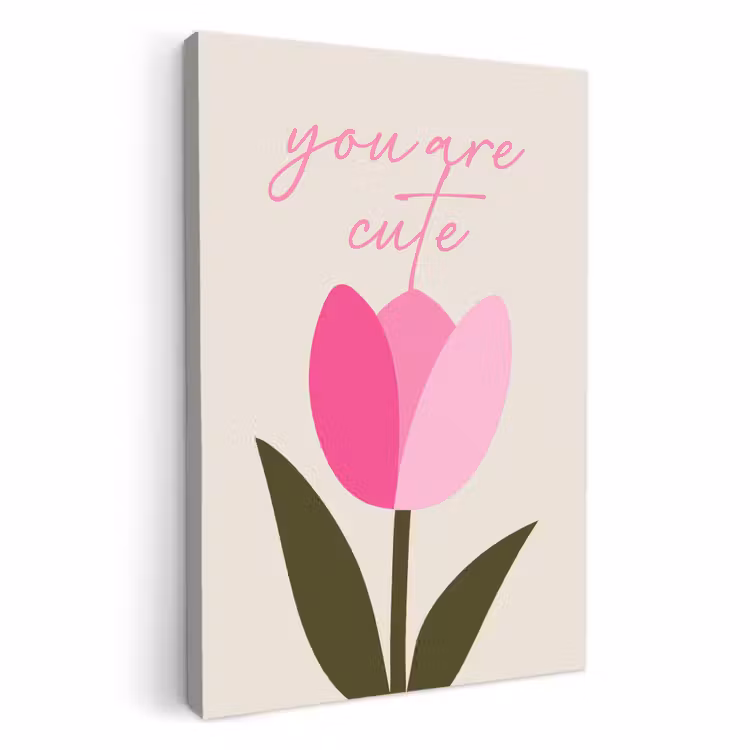 Leinwandbilder - Tulpe - Rosa - Valentinstag - Blume — 1